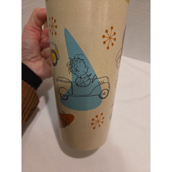 Vintage HALLMARK PEANUTS Charlie Brown Happiness is a Full Tank Coffee Mug 7"EUC - Picture 10 of 13